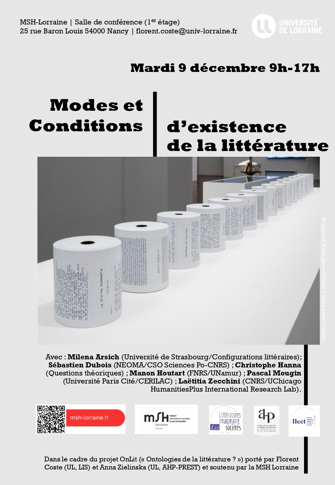 Modes et conditions d'existence de la littérature