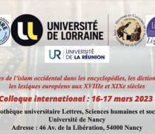 Visuel - Colloque Typologies de l'Islam