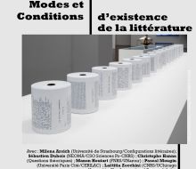 Modes et conditions d'existence de la littérature